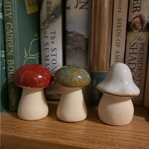 Ceramic Garden mushrooms